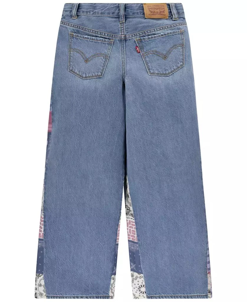 Levi's Big Girls Printed Insets High-Rise Baggy Jeans 2