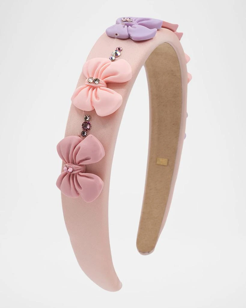 Bari Lynn Embellished Headband W/ Pastel Bows