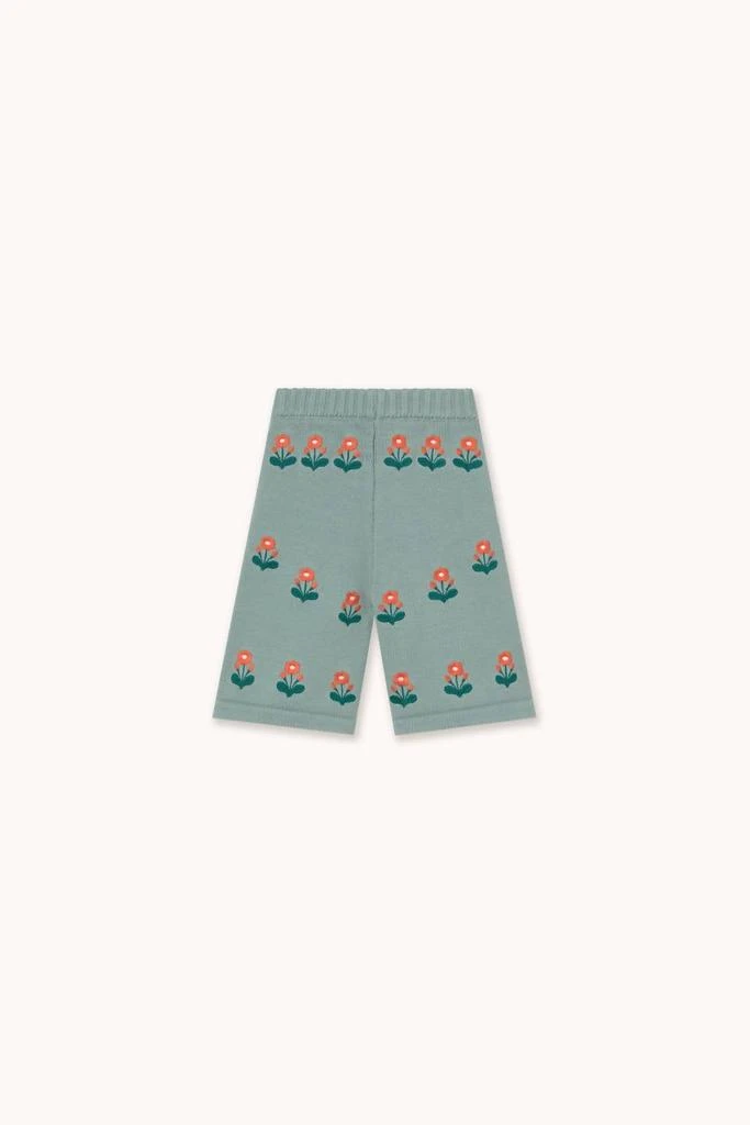 Tinycottons Baby Girl
s Flowers Knitted Pant In Sage 2
