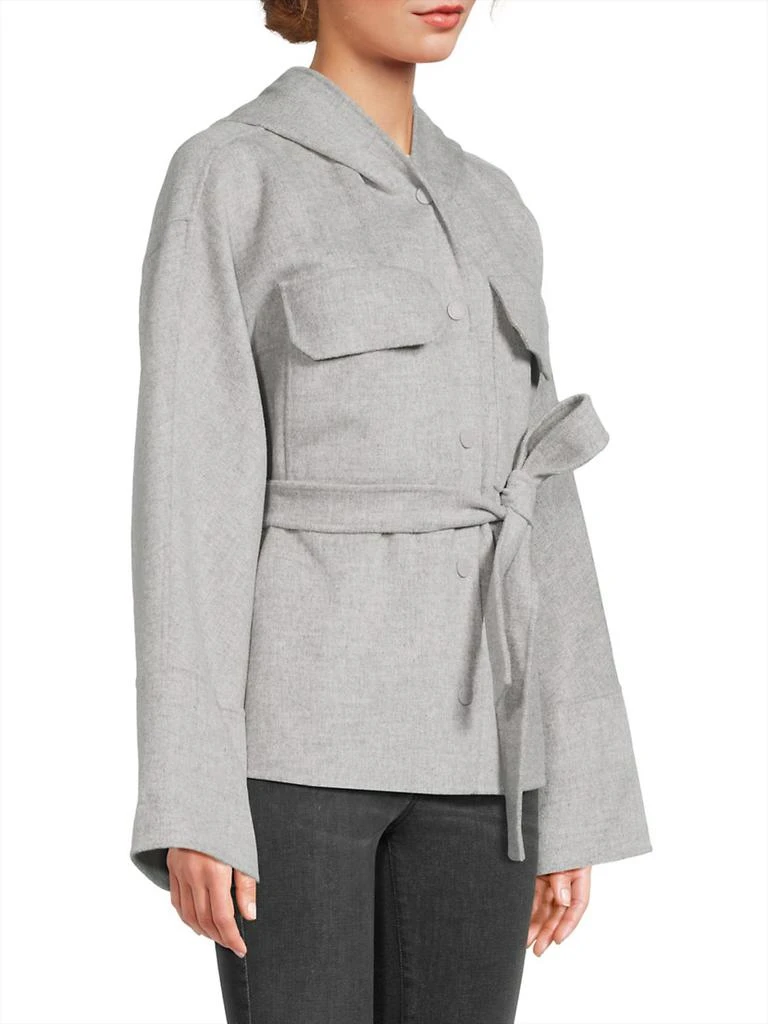 Weekend Max Mara Bussola Wool-Blend Tie-Waist Jacket 4