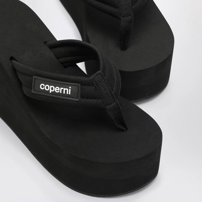 COPERNI Black wedge sandal with logo 5