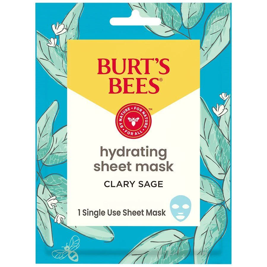 Burt
s Bees Clary Sage Hydrating Single-Use Facial Sheet Mask Clary Sage 1