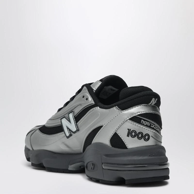 New Balance Sneakers 1000 SL in metallic silver leather 4
