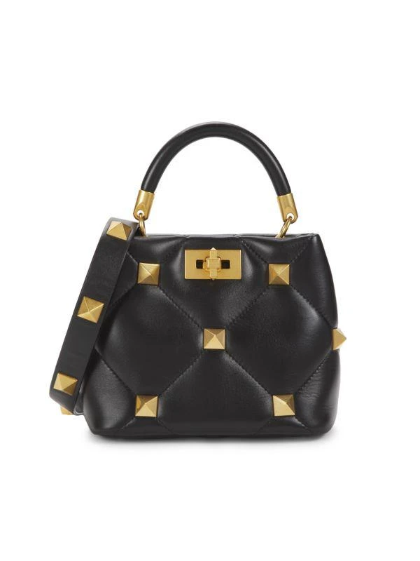Valentino Rockstud Leather Top Handle Bag 5
