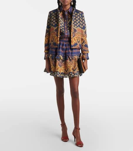 Valentino Voyage Imaginaire VLogo linen blouse 2