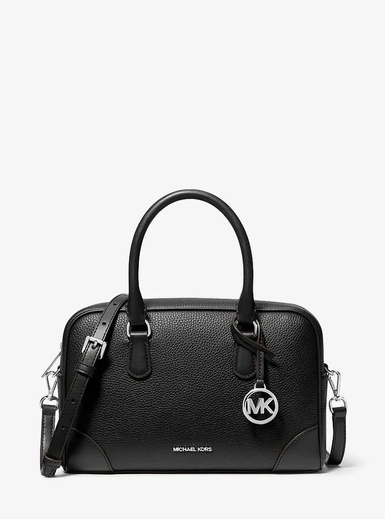 Michael Kors Thompson Medium Pebbled Leather Satchel