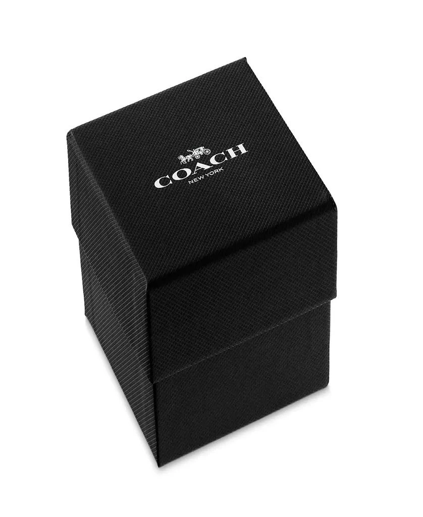 Coach Women's Cass Gold-Tone Stainless Steel and Red Leather Strap Watch, 22mm 5