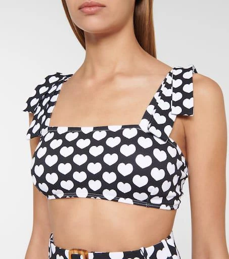 Alexandra Miro Audrey heart-print bikini top 4
