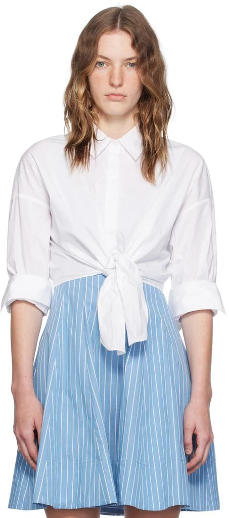 Staud White Lisa Shirt 1