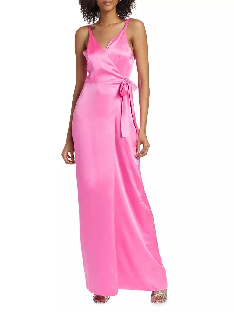 Amanda Uprichard Liberty Silk Wrap Gown 3