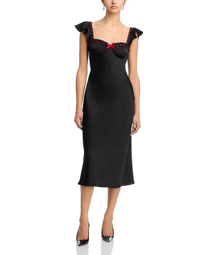 Alo Tennis Club Sweater Knit Dress - Black/Ivory - Dresses & Skirts - Free  Shipping - BeyondStyle