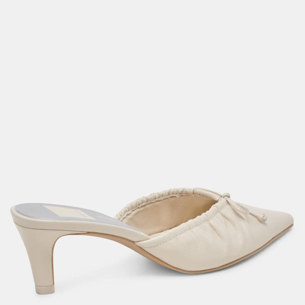 Dolce Vita Kairi Mid Heels Ivory Crinkle Patent 5