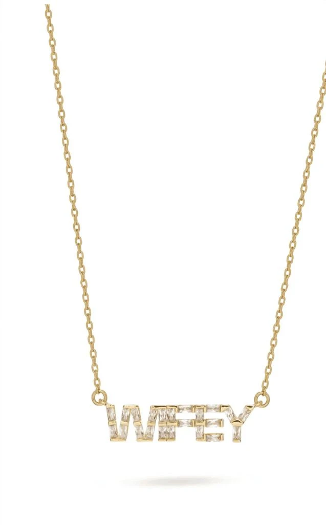 Crystal Haze Crystal Haze - Women
s Wifey Baguette Necklace