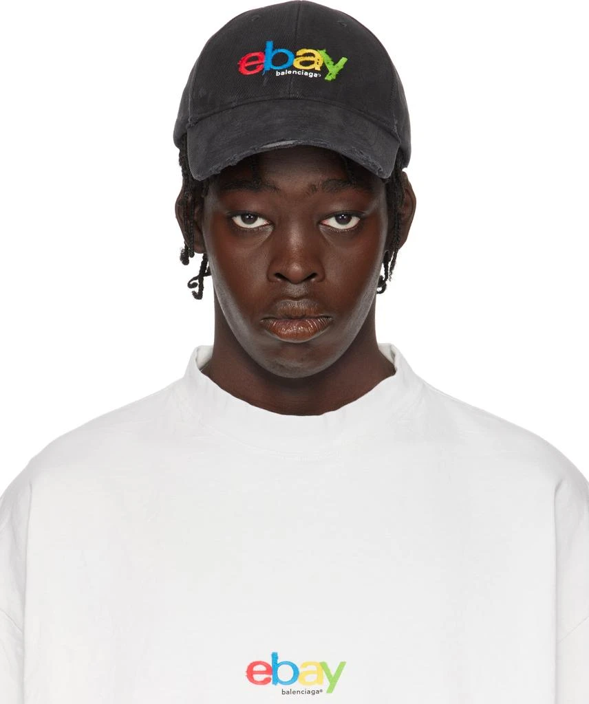 Balenciaga Black eBay Edition Cotton Cap 1