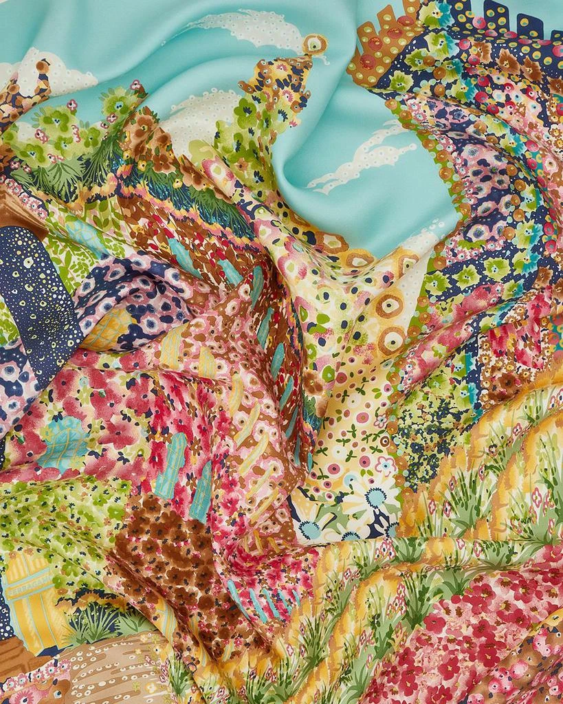 Salvatore Ferragamo Palazzo Print Silk Scarf 4