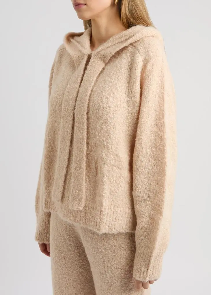 CRUSH CASHMERE Bob hooded bouclé mohair jumper 2