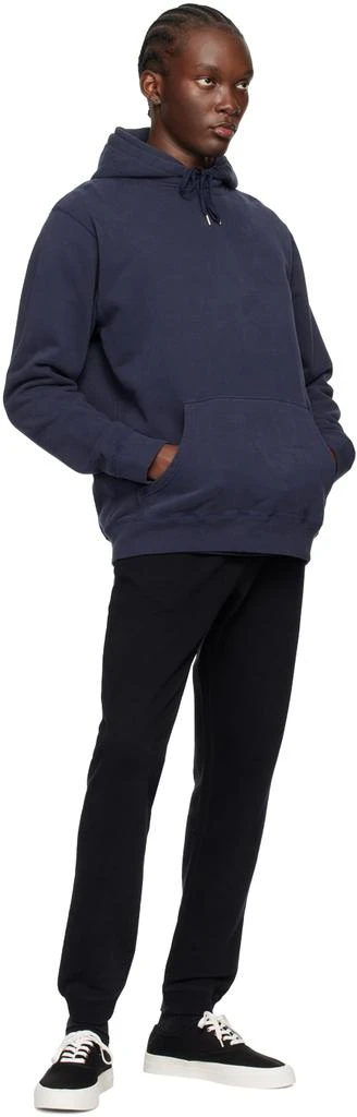 Sunspel Navy Loopback Hoodie 4