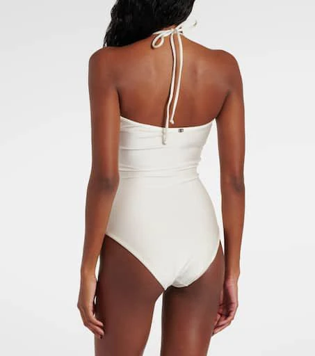 Adriana Degreas Embellished halterneck swimsuit 3