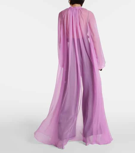 Max Mara Medicea silk chiffon robe 3