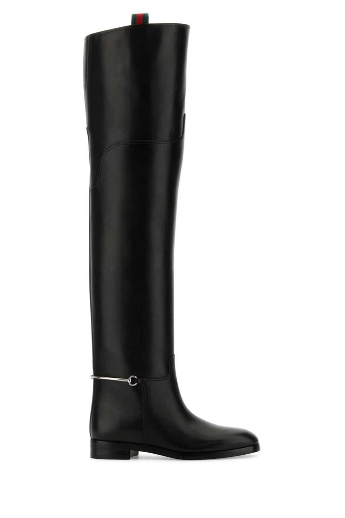 Gucci Black Leather Over-the-knee Boots 1