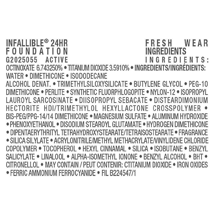L'Oreal Paris Infallible 24 Hour Fresh Wear Foundation, Lightweight 4