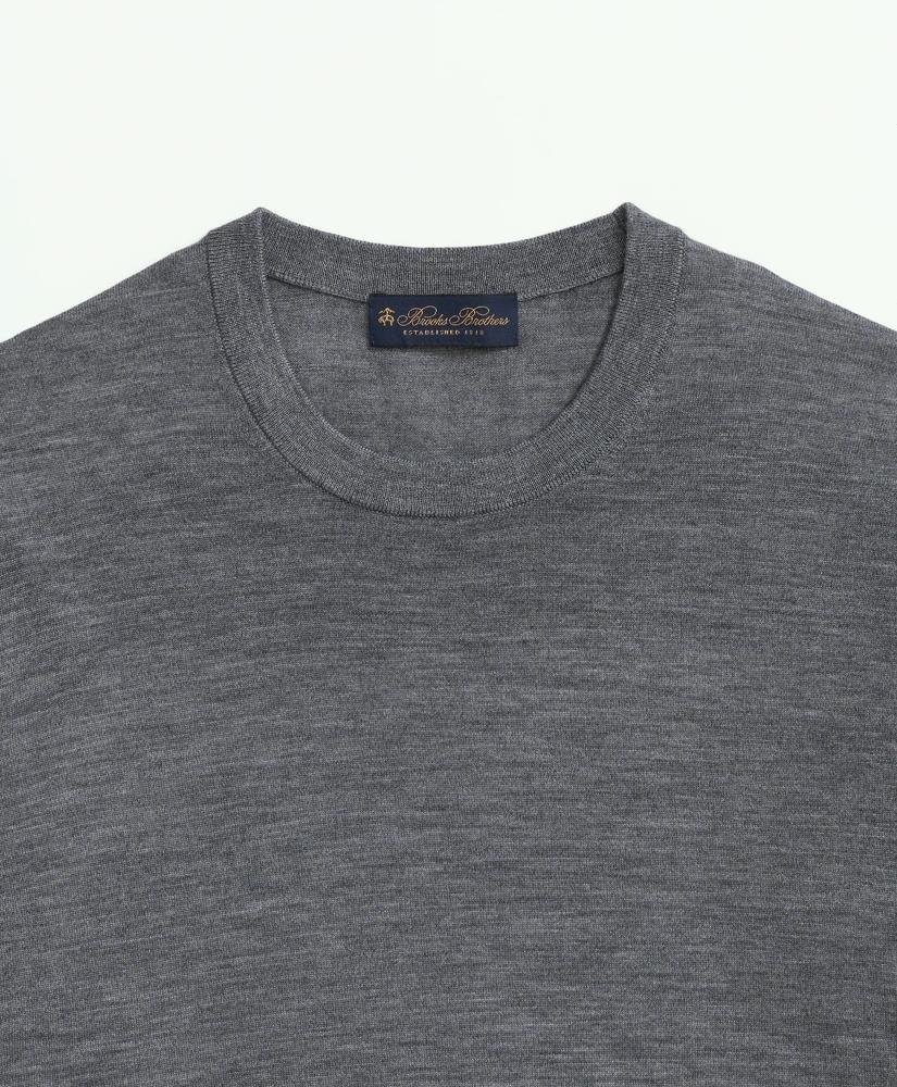 Brooks Brothers Lightweight Luxe All-Season Sweater, Short Sleeve Crewneck