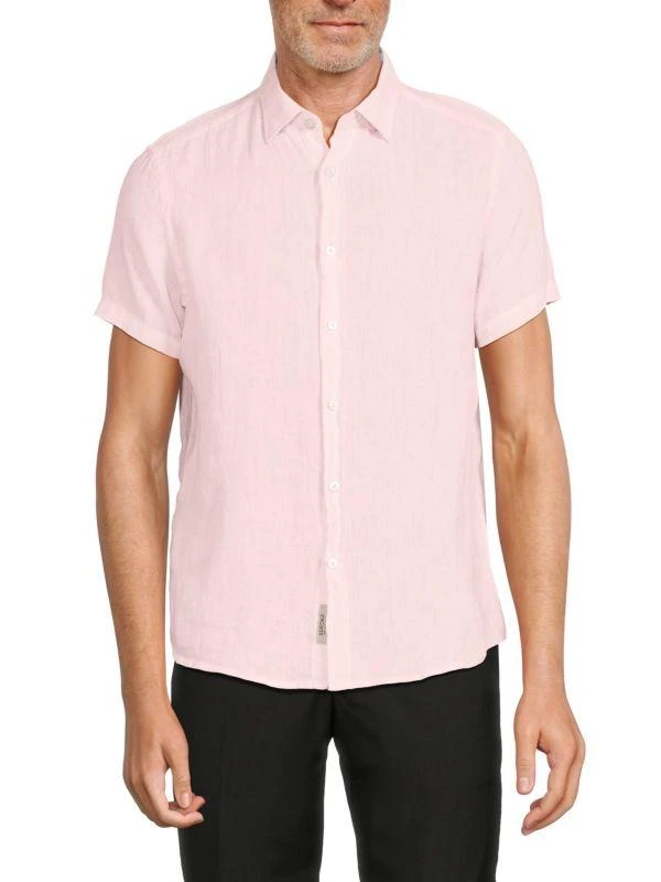 Report Short Sleeve Linen Shirt 1
