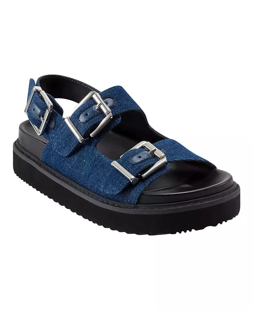 Marc Fisher Women's Agenda Buckle Straps Flatform Sandals 1