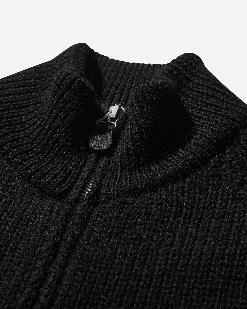 Our Legacy Women's Ultra Zip Funnel Sweater Jet Black 3
