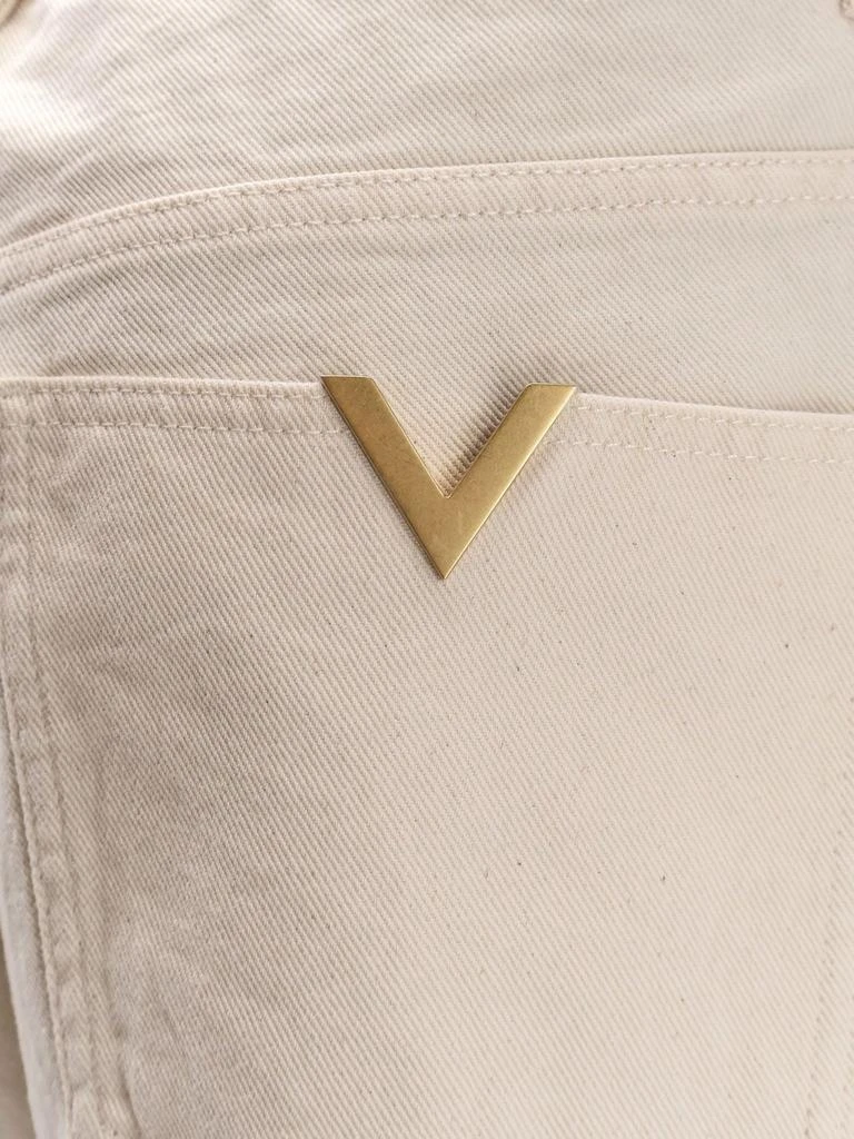 Valentino Valentino Logo Plaque Straight Leg Jeans 3
