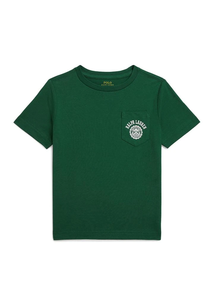 Ralph Lauren Boys 2-7 Logo Cotton Jersey Pocket Tee