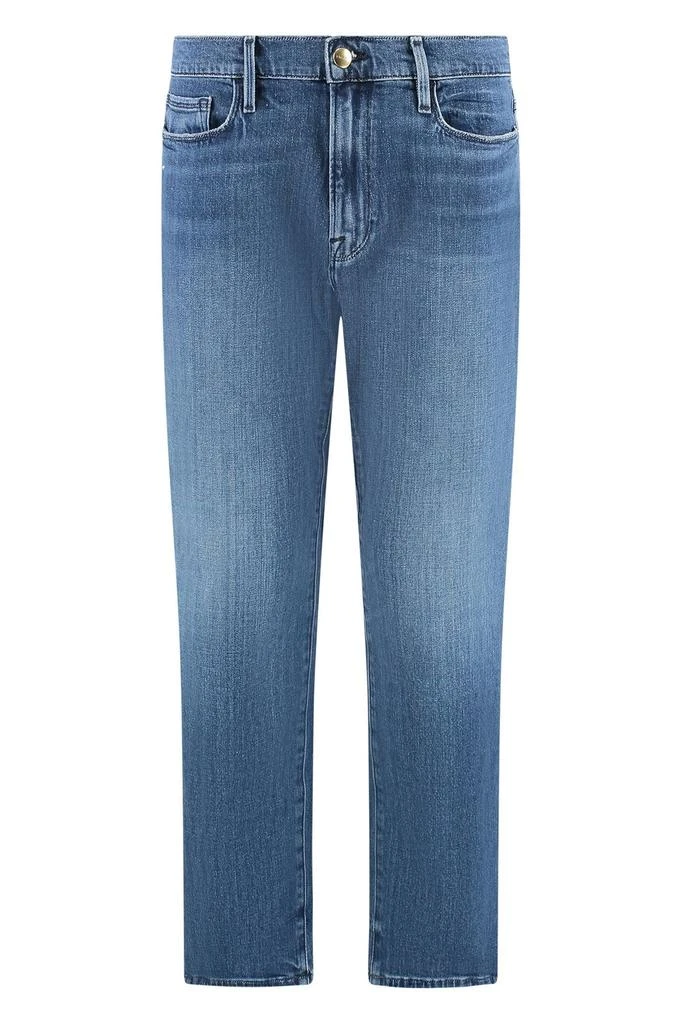 FRAME Frame Straight Leg Cropped Jeans 1
