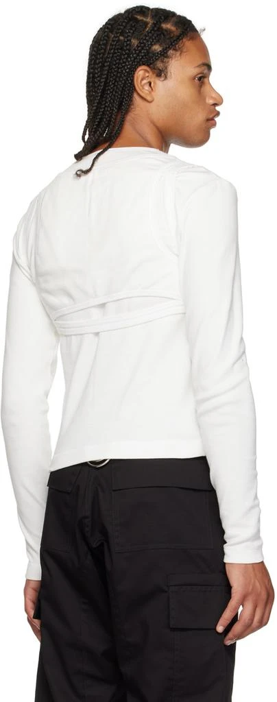 Parnell Mooney White Layered Long Sleeve T-Shirt 3