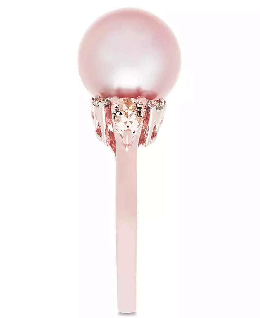 Macy
s Pink Cultured Freshwater Pearl (9mm), Morganite (3/8 ct. t.w.) and Diamond Accent Ring in 14k Rose Gold 3