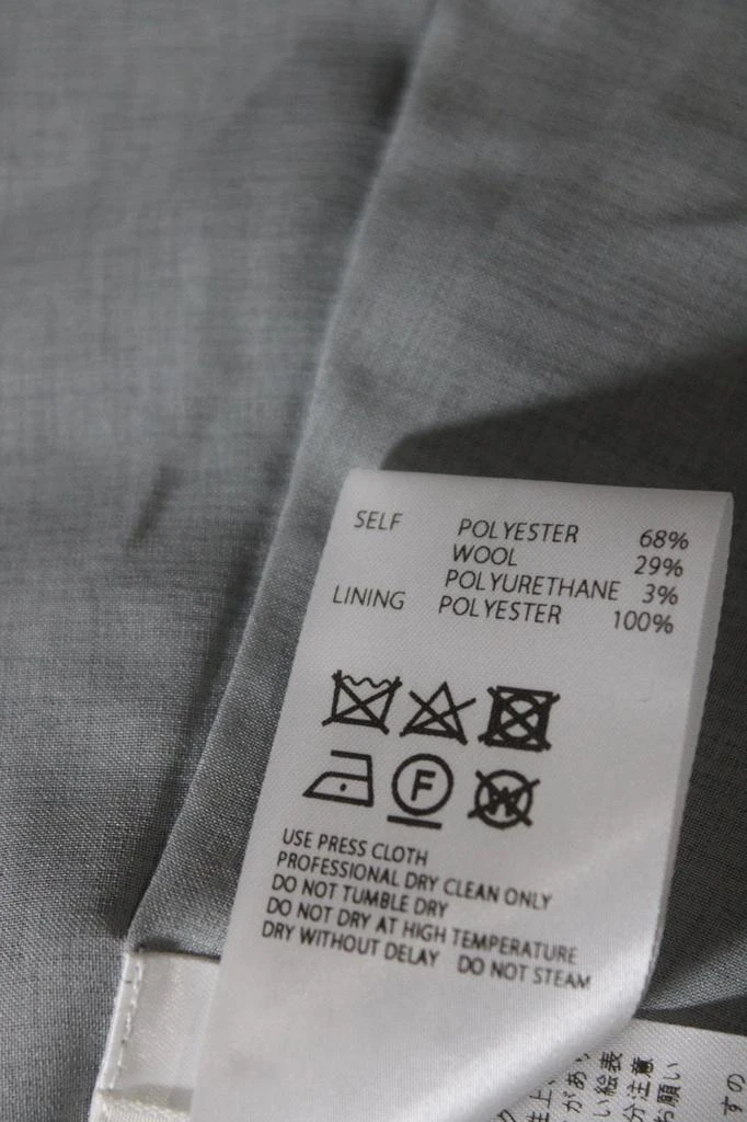 Adeam Womens Twisted Front V-Neck Sleeveless A-Line Francis Dress Gray 6