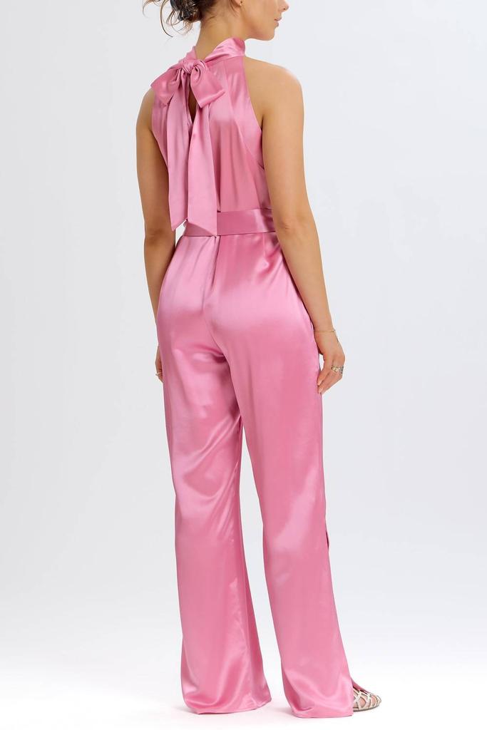 Something Navy Something Navy - Silky Halter Jumpsuit