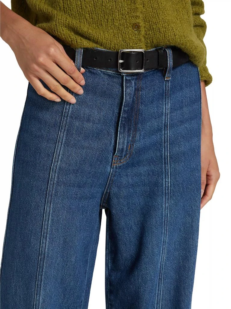 FRAME Seamed Wide-Leg Jeans 6