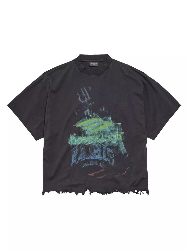 Balenciaga DIY Imprint Cropped T-Shirt 1