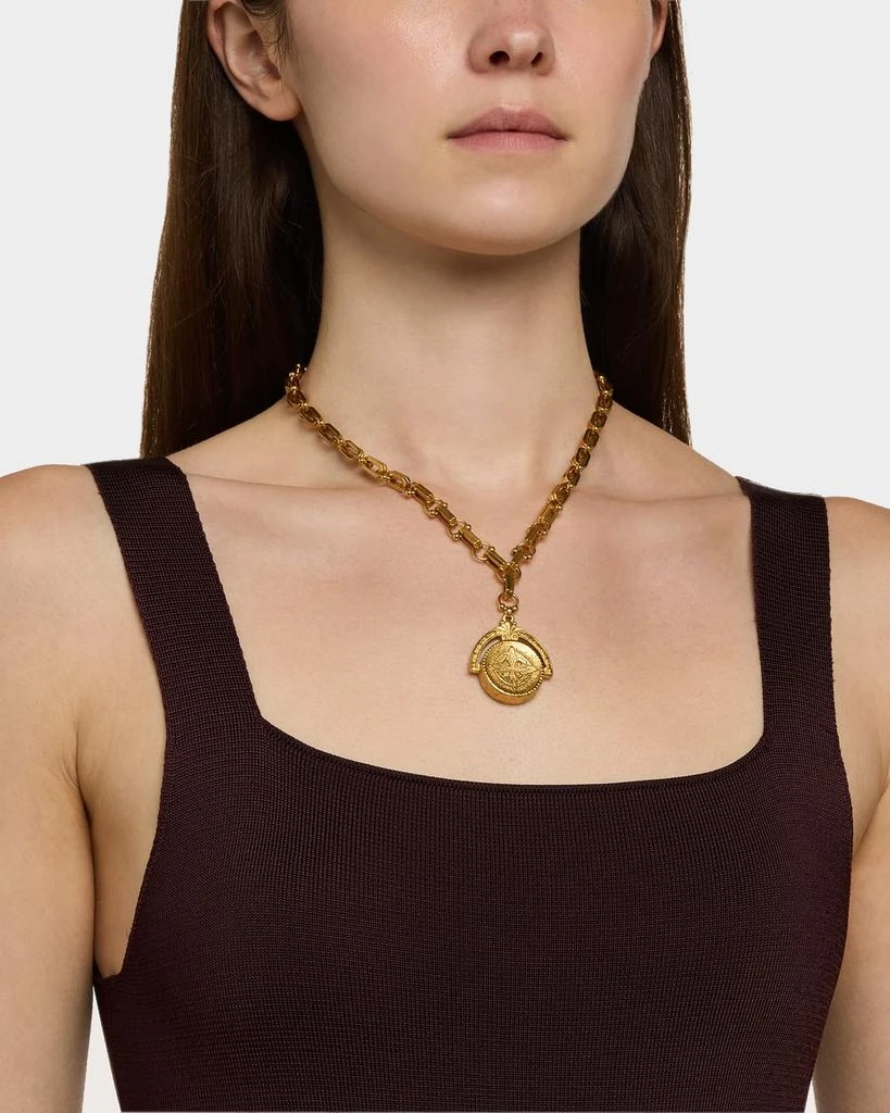 Elizabeth Cole Shavon Pendant Chain Necklace 2