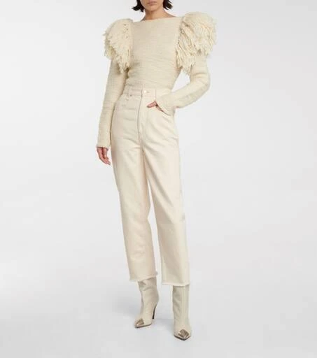 Isabel Marant Sully fringed wool-blend sweater 2