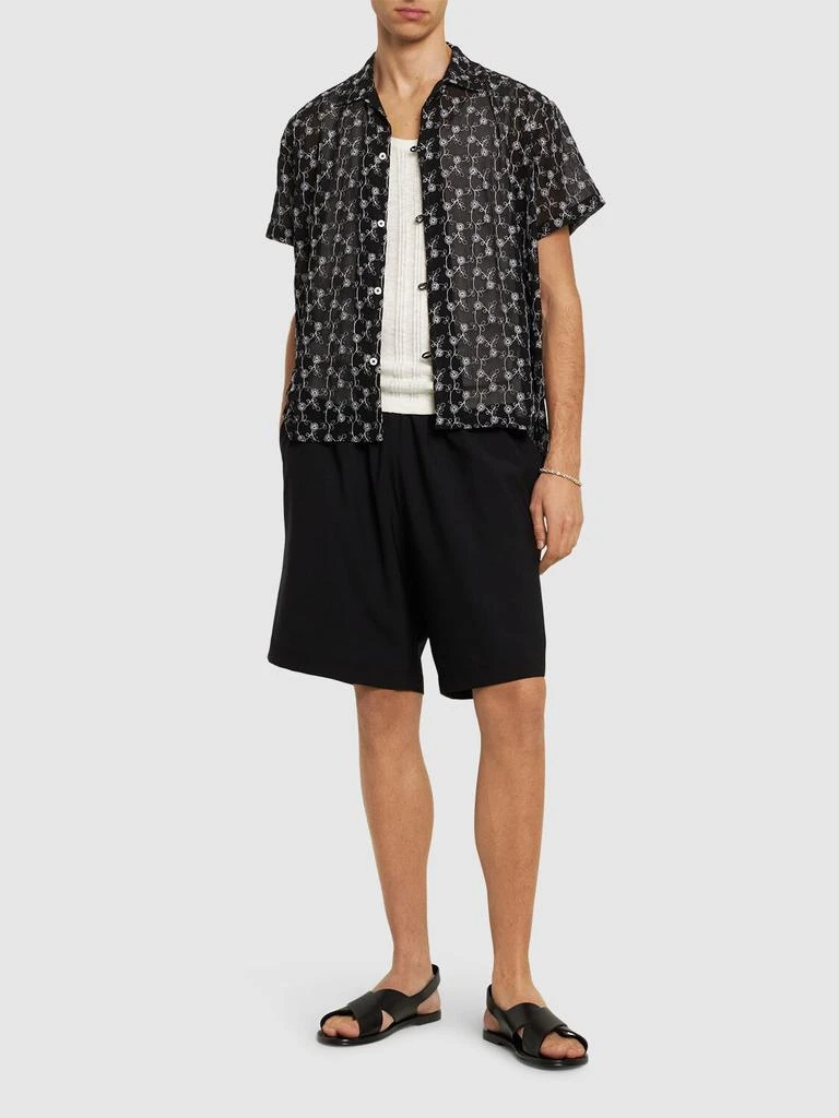 HARAGO Cotton Lace S/s Shirt 1