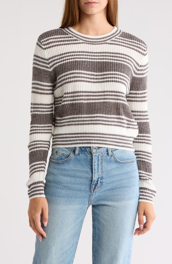 Cotton Emporium Stripe Crop Sweater