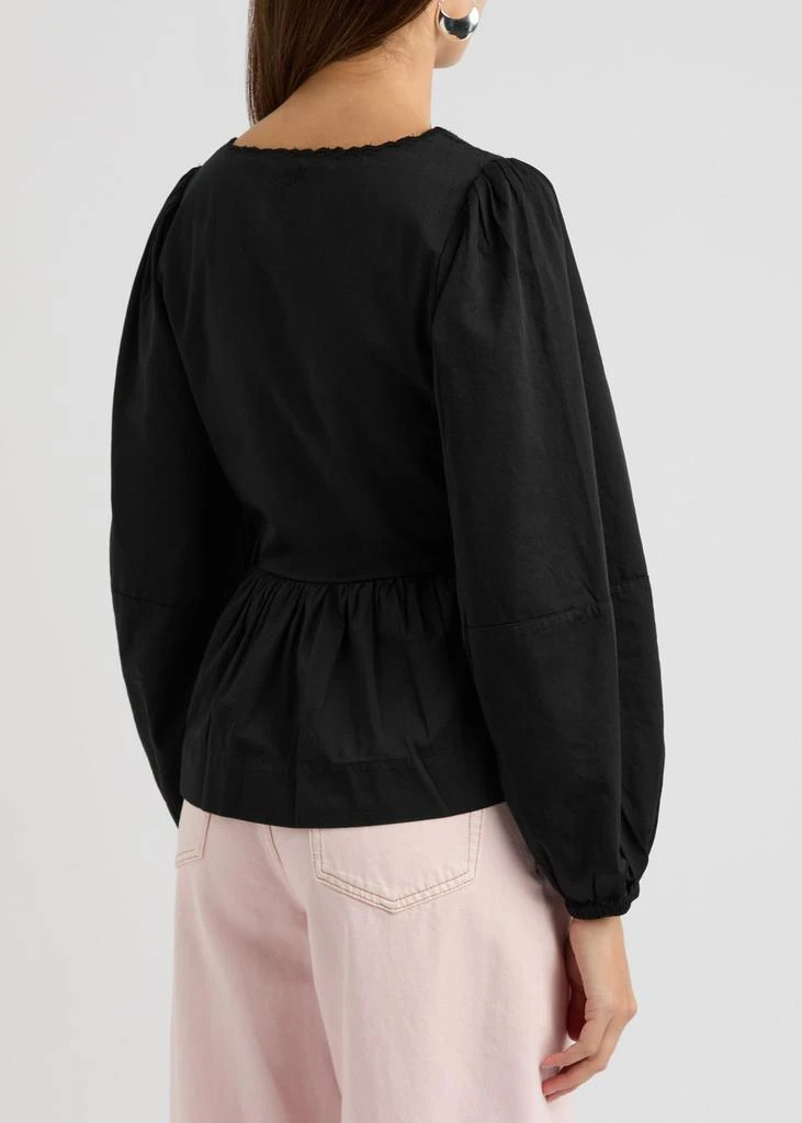 DAMSON MADDER Eugenie bow-embellished cotton blouse 3