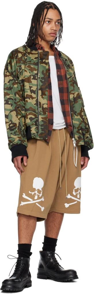 mastermind WORLD Beige OG Sweat Shorts 4