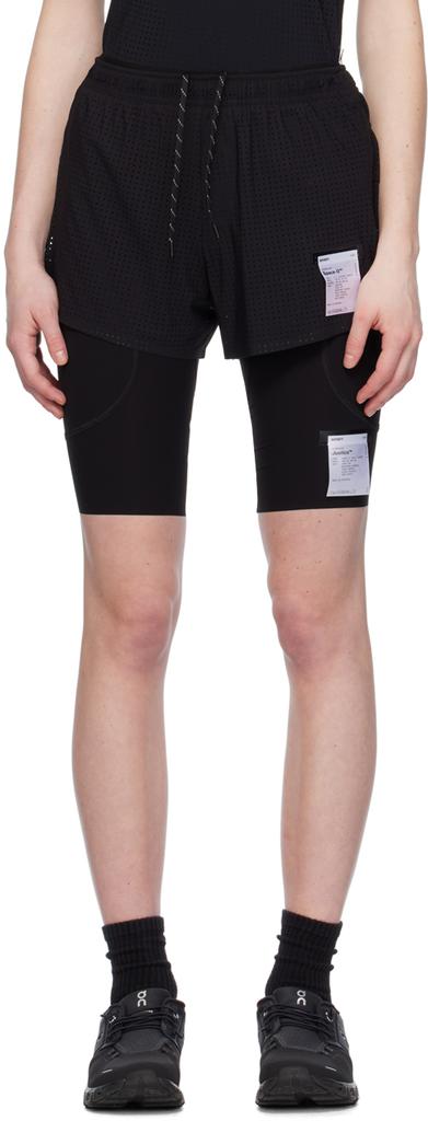Satisfy Black 2.5" Distance Shorts