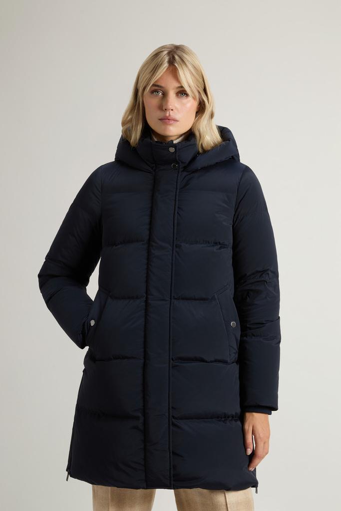 『新品』wool rich　MATT STRETCH PUFFER Woolrich Matt Stretch Long Puffer Parka Black - Beachim