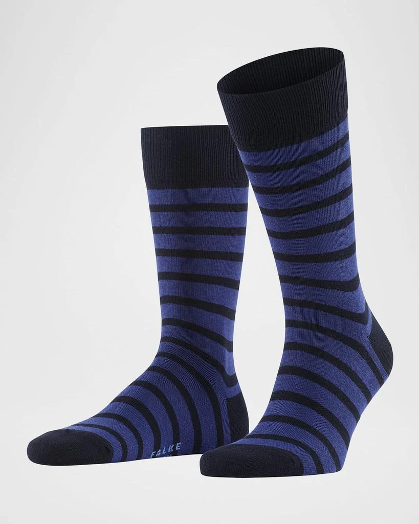 FALKE Men's Happy Box 5-Pack Crew Sock Bundle 5
