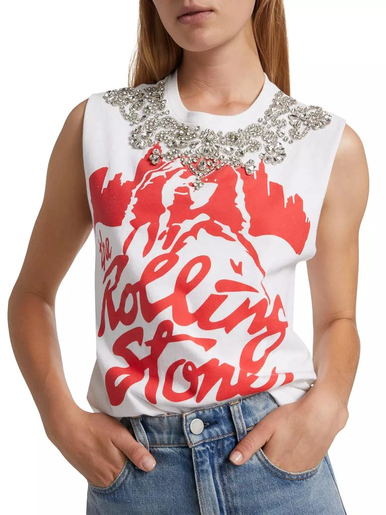 Alice + Olivia Micah Embellished Muscle Tank 6
