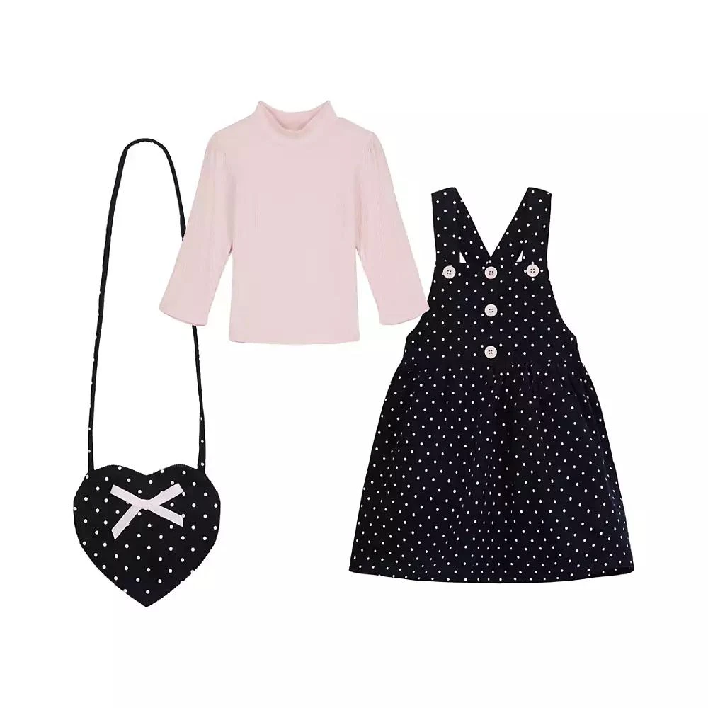 Blueberi Boulevard Toddler & Little Girls Floral Print Jumper & Crossbody Set 3