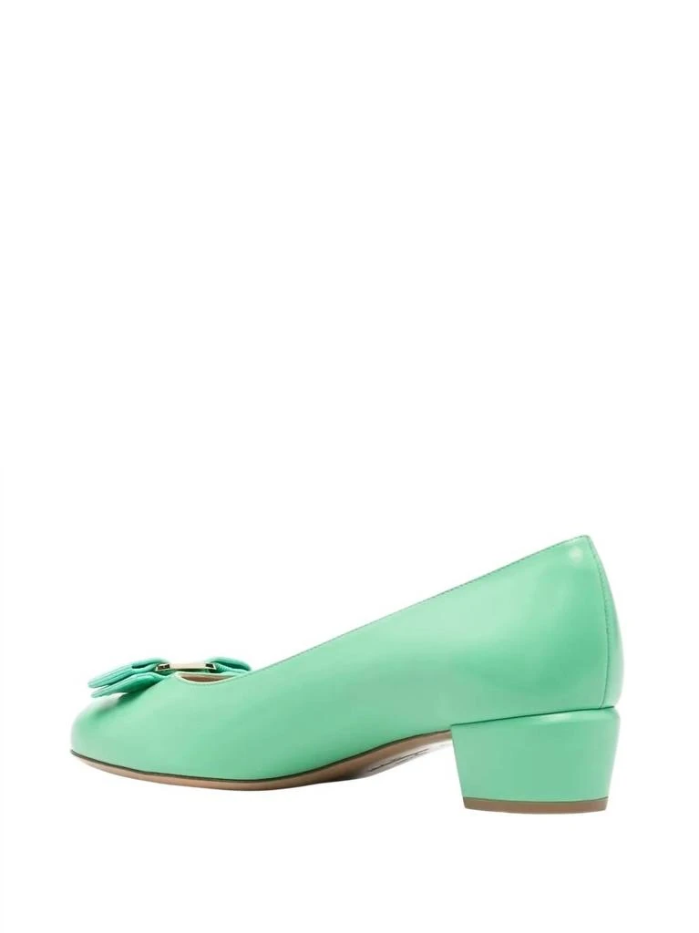 Salvatore Ferragamo Women
s Vara Leather Pumps In Green 4